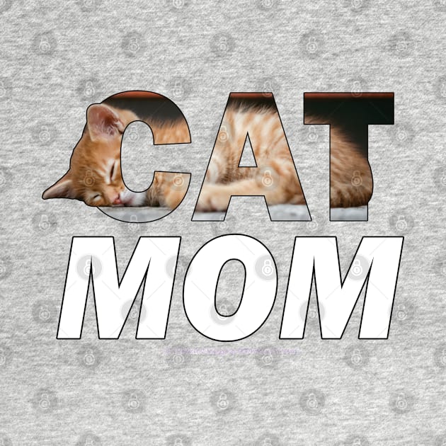 CAT MOM - ginger cat oil painting word art by DawnDesignsWordArt